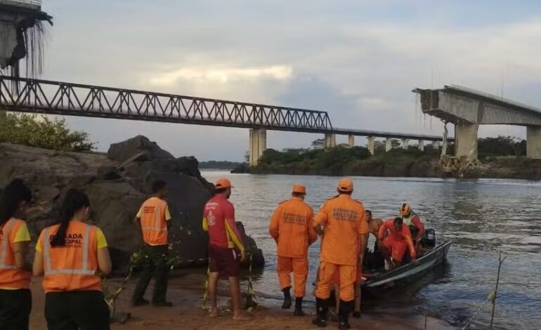 Sobe para 4 o número de mortos após ponte desabar entre Maranhão e Tocantins