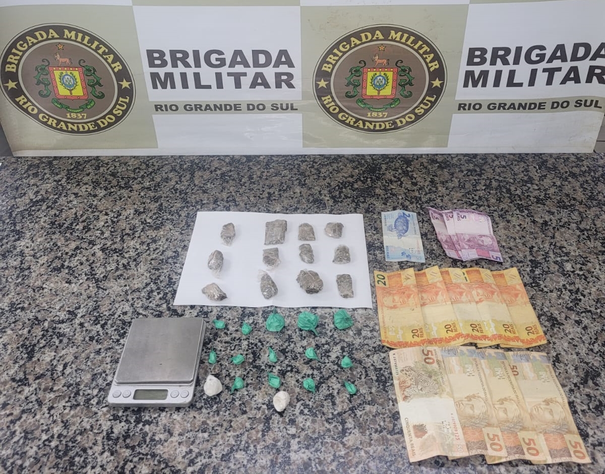 BM realiza prisão de dois homens por tráfico de drogas em Entre-Ijuís