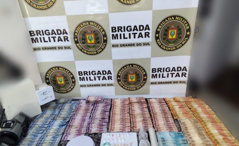 Brigada Militar prende casal por tráfico de drogas em Santo Ângelo