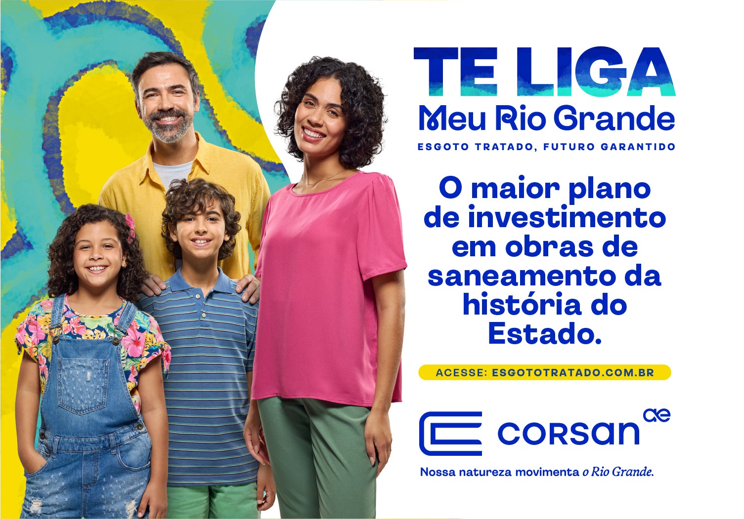 Corsan lança campanha de mobilização para acelerar implantação do sistema de coleta e tratamento de esgoto