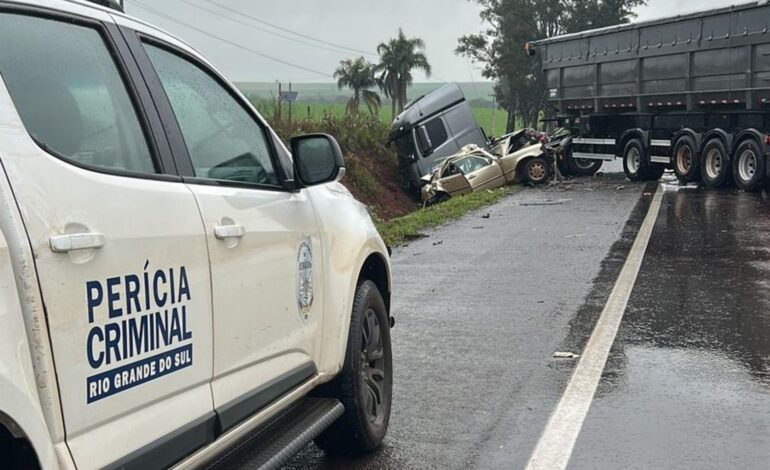 Paraguaio é a vítima fatal de acidente na BR-158 em Cruz Alta