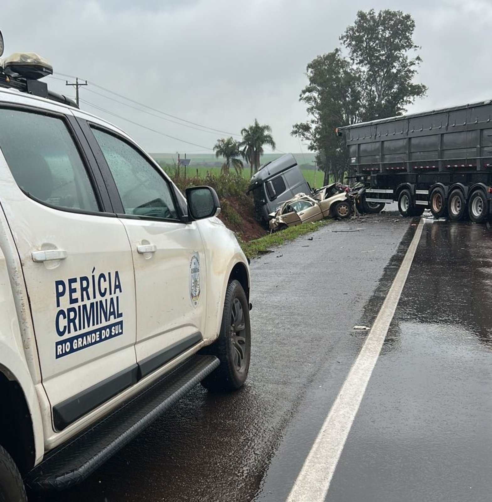 Paraguaio é a vítima fatal de acidente na BR-158 em Cruz Alta