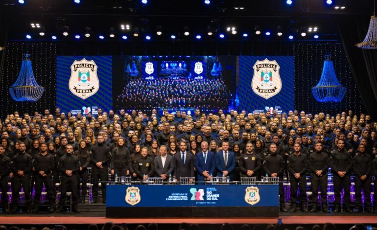 Estado forma 383 novos servidores da Polícia Penal