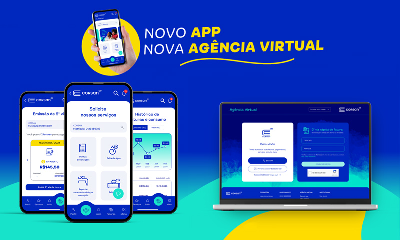 Corsan moderniza atendimento com novas plataformas virtuais