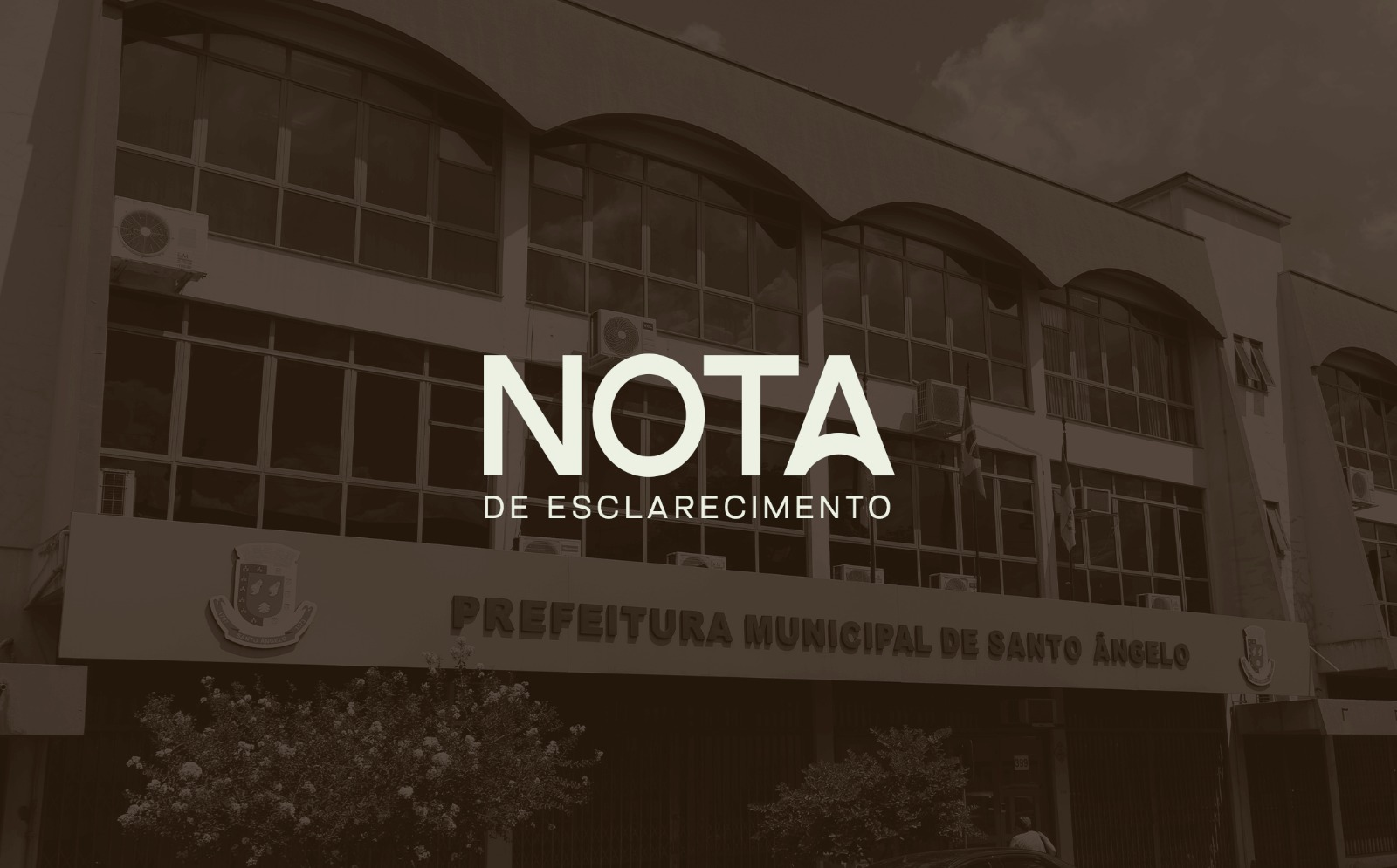 Prefeitura divulga nota de esclarecimento sobre denúncia de uso de máquinas