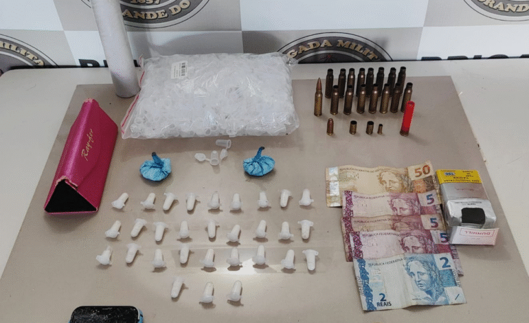 BM realiza prisão por tráfico de drogas em Cerro Largo