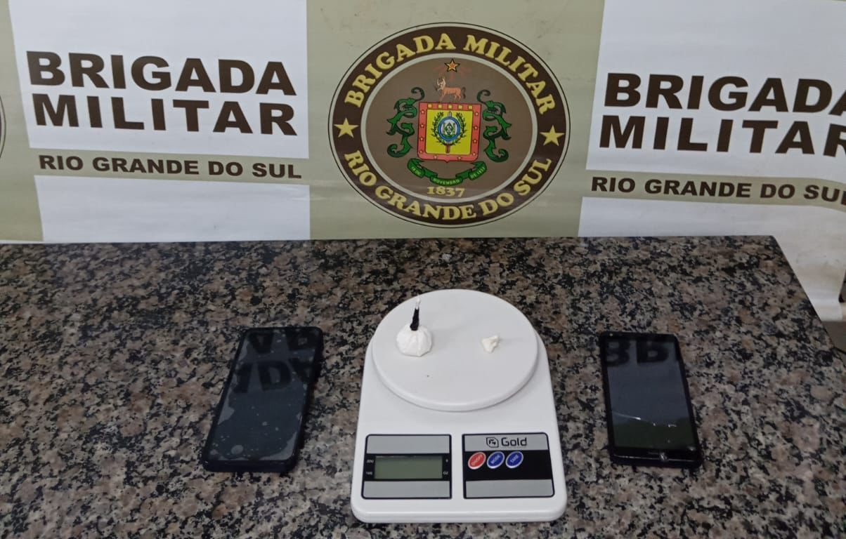 BM prende indivíduo por tráfico de drogas no Centro de Santo Ângelo
