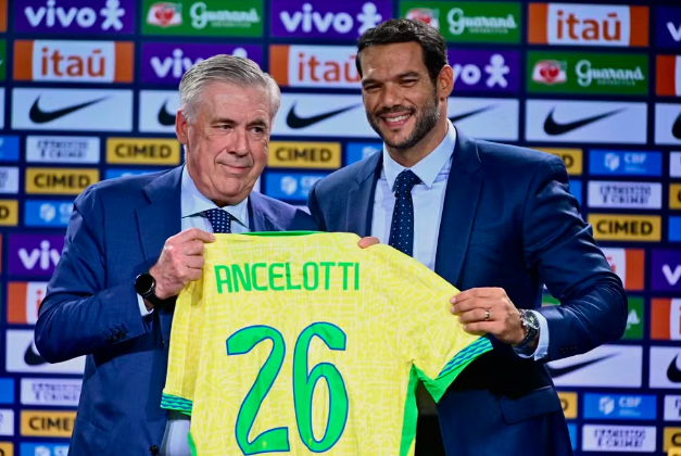 Ancelotti faz primeira convocação da seleção brasileira