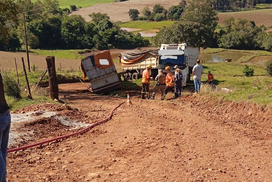 Homem morre em acidente com caminhão em Horizontina