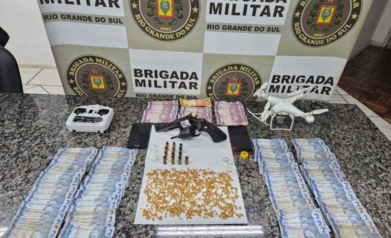 BM realiza prisão de foragido por tráfico de drogas e porte ilegal de arma de fogo