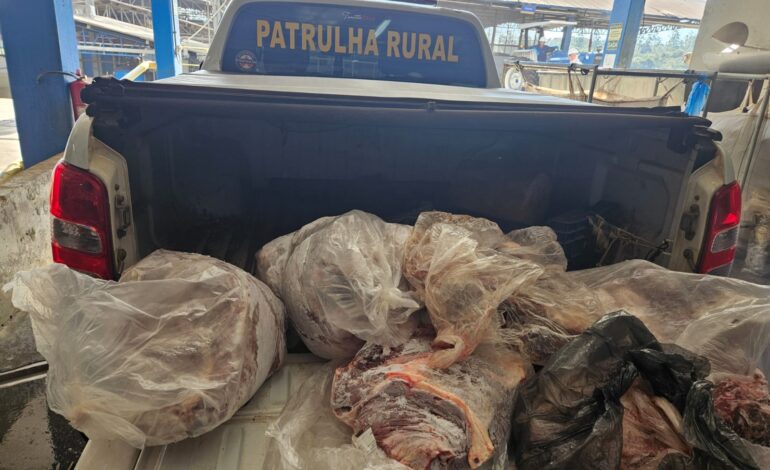 Brigada Militar e Vigilância Sanitária apreendem carne irregular em Santo Ângelo