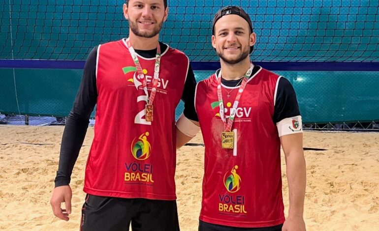Atleta de Santo Ângelo se consagra campeão estadual de vôlei de praia