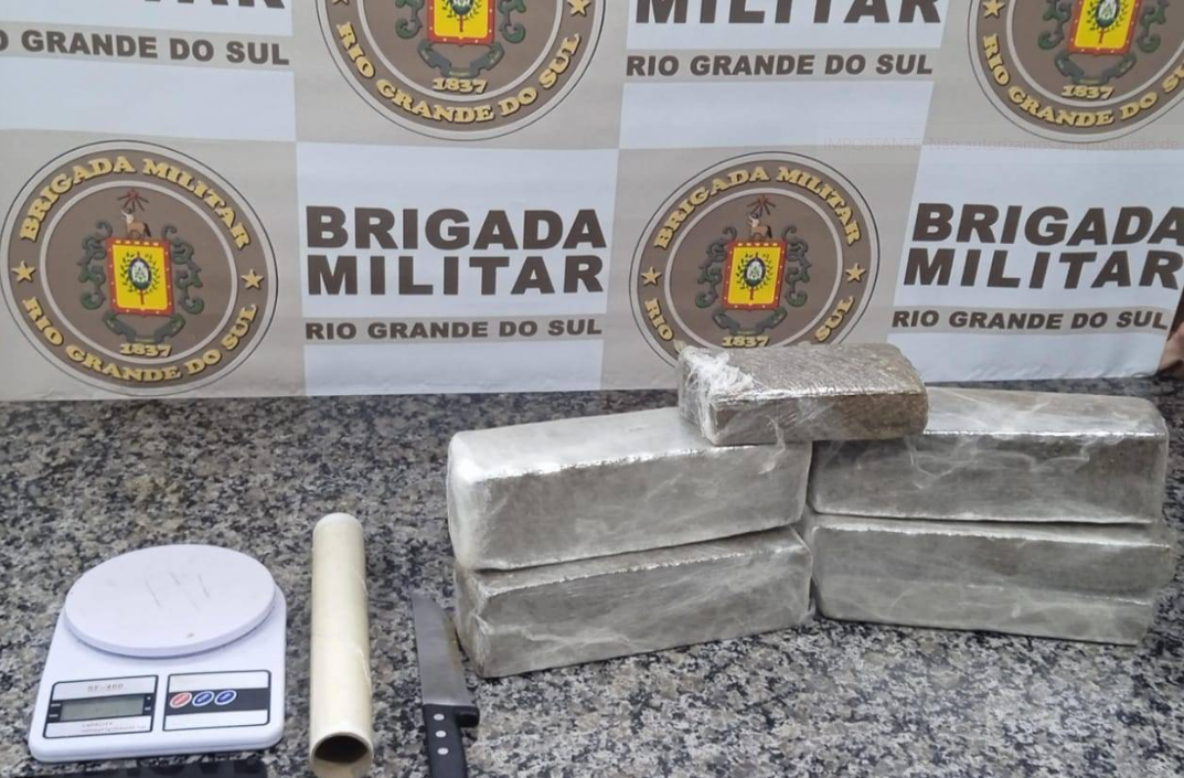 Homem é preso com cinco tijolos de maconha durante operação em Santo Ângelo