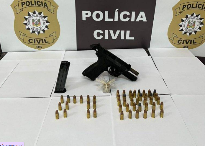 Foragido é preso com arma e munições em Santo Ângelo
