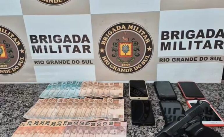 BM realiza prisão por tráfico de drogas e apreende arma de fogo durante Operação Saturação