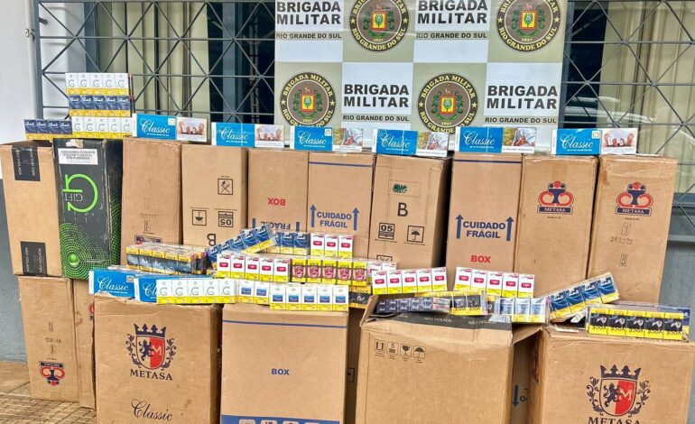 BM realiza prisão por contrabando durante fiscalização conjunta com a Vigilância Sanitária