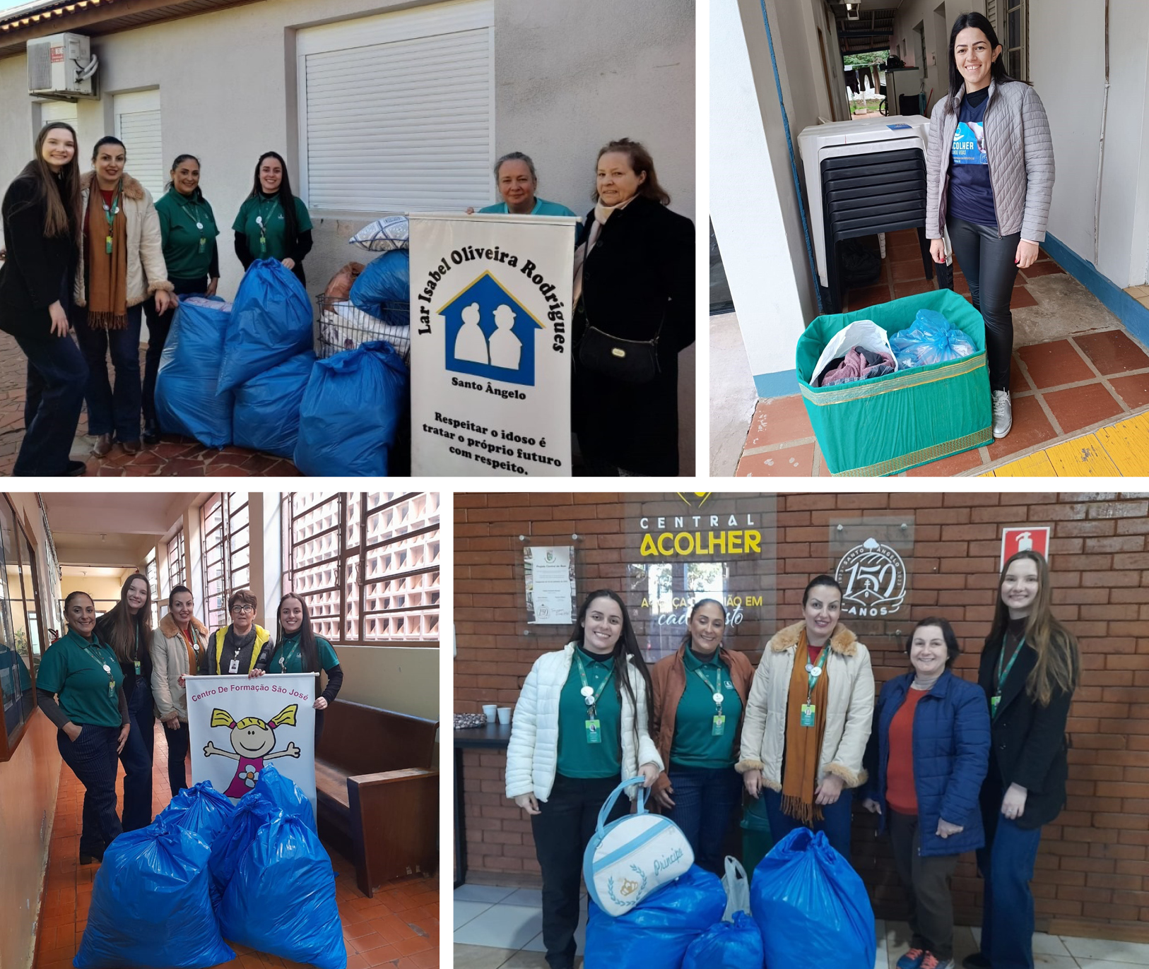 Campanha do Agasalho arrecada mais de 850 peças e aquece famílias da região