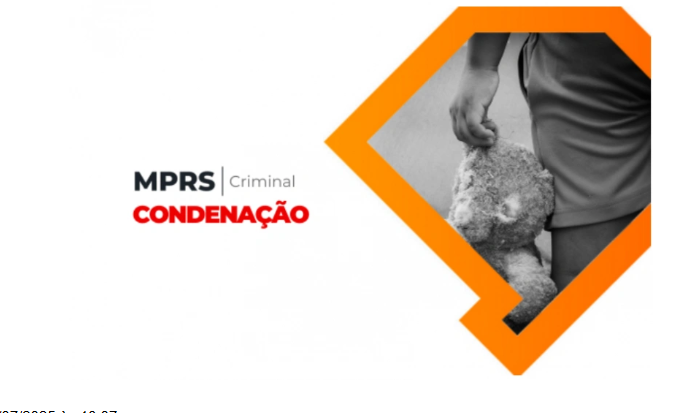 Professor particular denunciado pelo MPRS é condenado a 70 anos de prisão por estupro de vulnerável em São Luiz Gonzaga