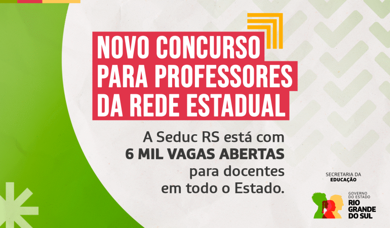 Prazo para inscrições no concurso da Educação encerra nesta segunda-feira