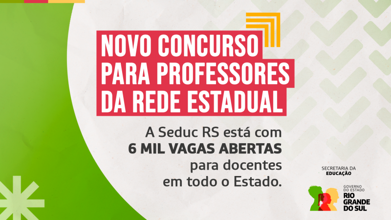 Prazo para inscrições no concurso da Educação encerra nesta segunda-feira