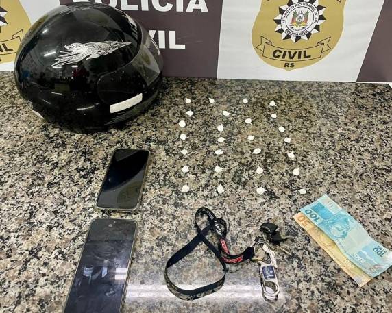 Homem é preso em flagrante por realizar tele-entrega de drogas em Santo Ângelo