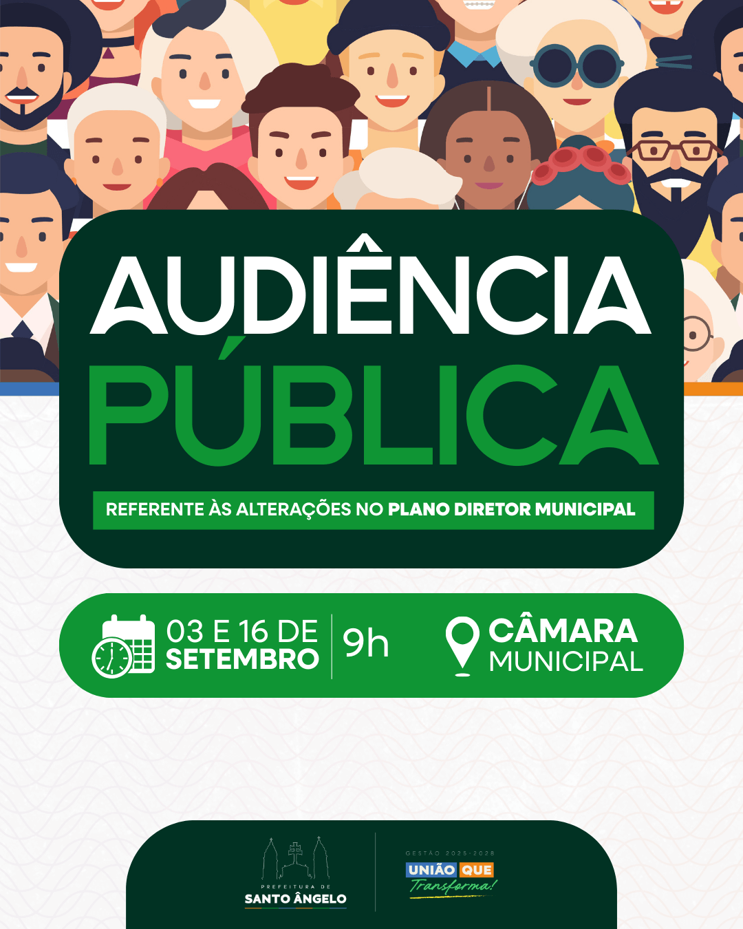 Prefeitura de Santo Ângelo convoca para audiência pública sobre alterações do plano diretor municipal