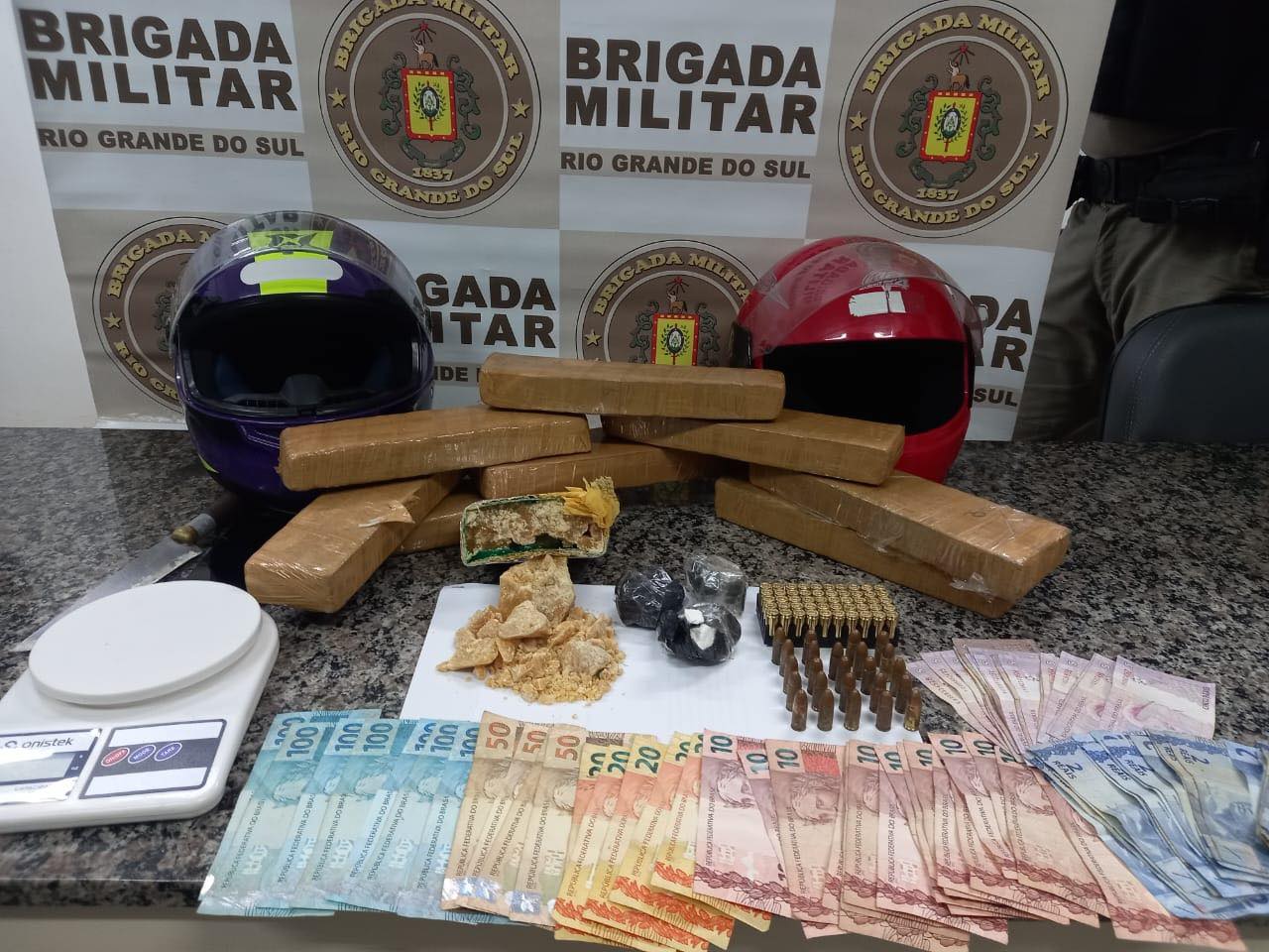 BM prende homem por tráfico de drogas e posse irregular de munições em Santo Ângelo