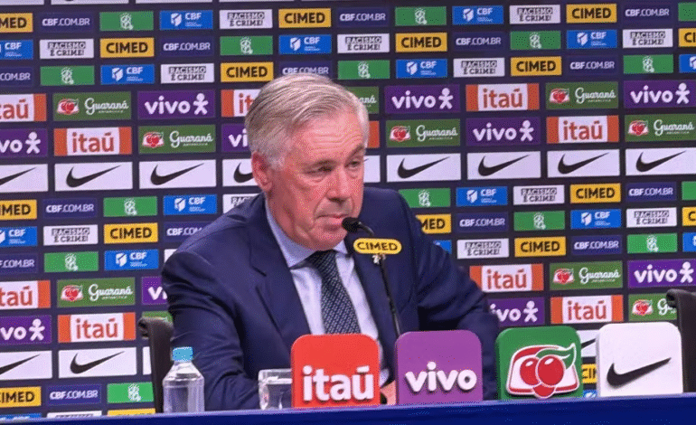 Ancelotti convoca seleção para últimas rodadas das eliminatórias