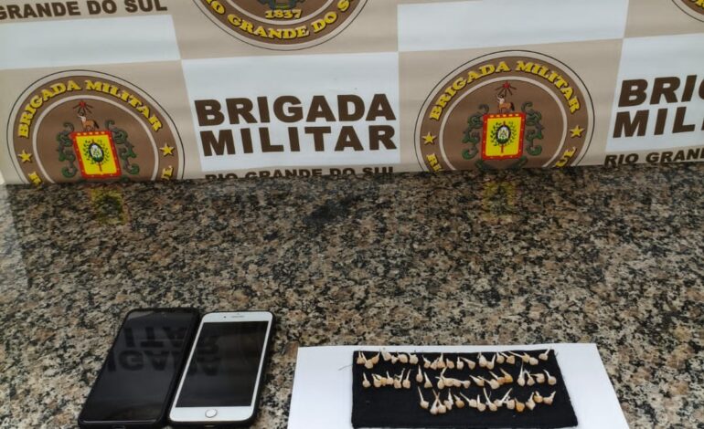Ação da Brigada Militar resulta em prisão e apreensão de drogas no bairro Santo Antônio