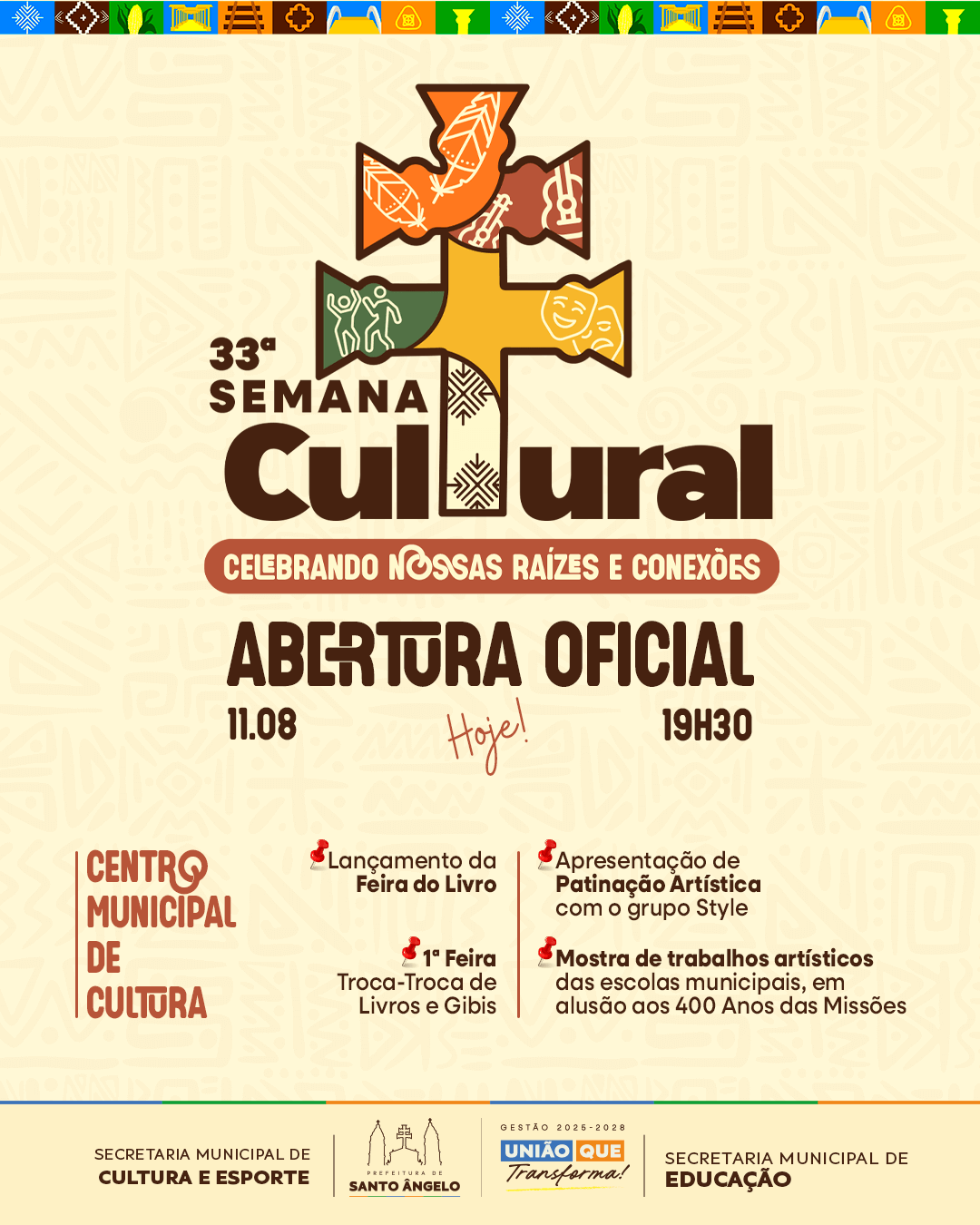 Santo Ângelo abre a 33ª Semana Cultural nesta segunda-feira (11)