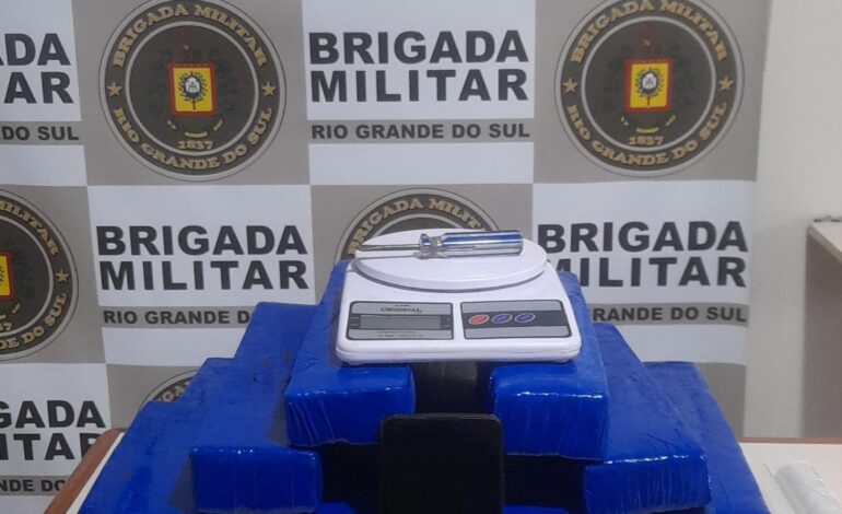 Brigada Militar realiza prisão por tráfico de drogas em Entre-Ijuís