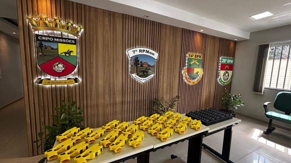 Brigada Militar recebe 84 armas de choque para reforçar policiamento na região das Missões