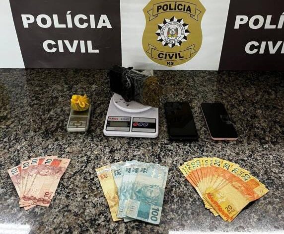 Polícia Civil prende jovem por tráfico de drogas em Santo Ângelo