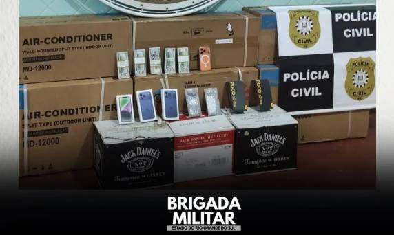 PM e Polícia Civil prendem homem por contrabando em Tenente Portela