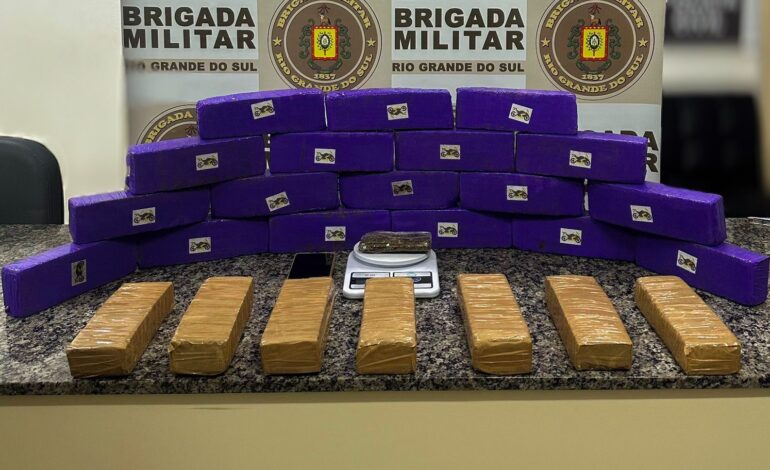 BM realiza prisão e aprende 17kg de drogas em Santo Ângelo