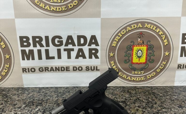 BM aprende arma de fogo em Santo Ângelo