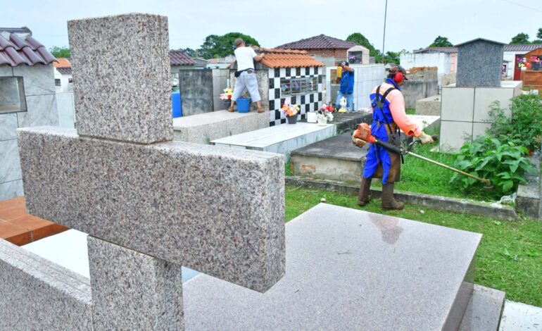 São esperados cerca de 20 mil visitantes nos cemitérios municipais