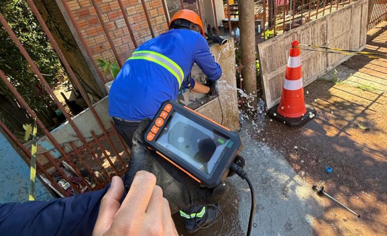Santo Ângelo é a primeira cidade da Corsan a usar câmera endoscópica para identificar fraudes na rede de água