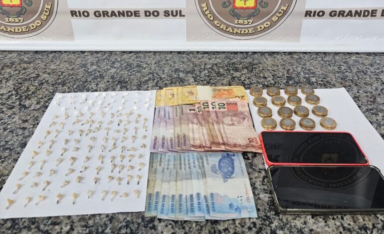 BM efetua prisão por tráfico de drogas em Santo Ângelo