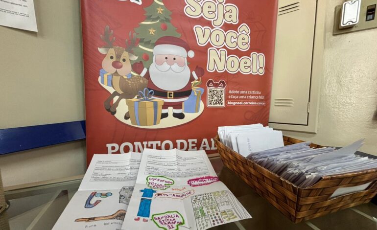 Santo Ângelo tem quase 250 cartinhas disponíveis para adoção na Campanha Papai Noel dos Correios