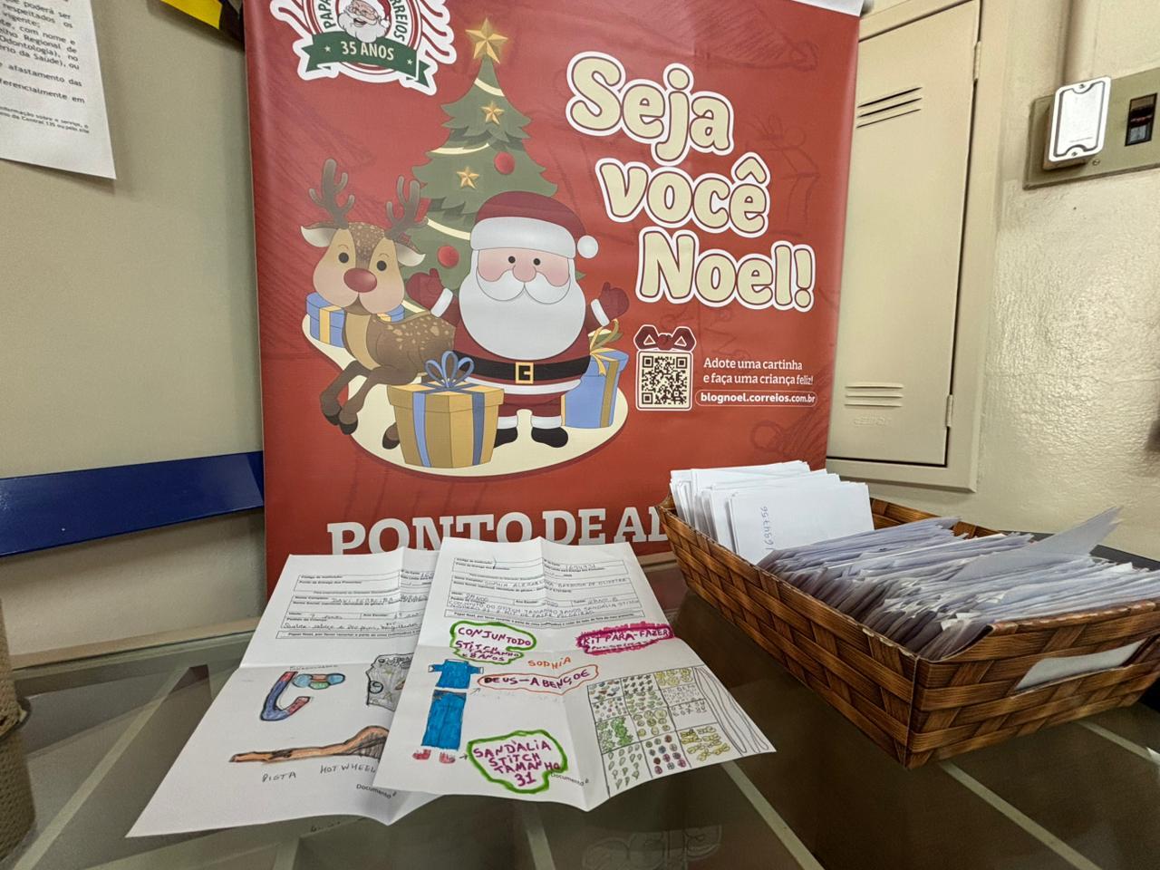 Santo Ângelo tem quase 250 cartinhas disponíveis para adoção na Campanha Papai Noel dos Correios