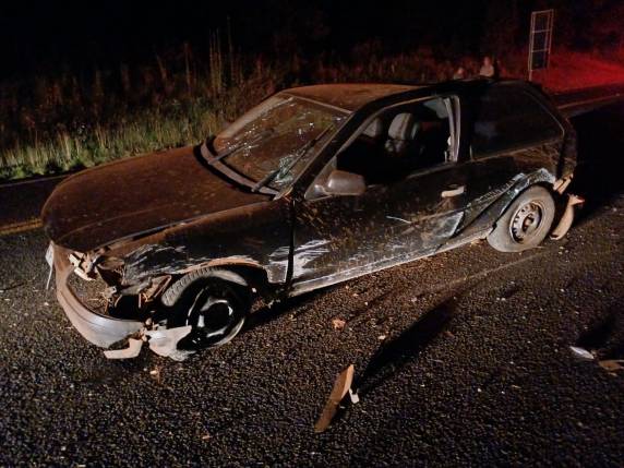 Capotamento é registrado na BR-285 em São Miguel das Missões