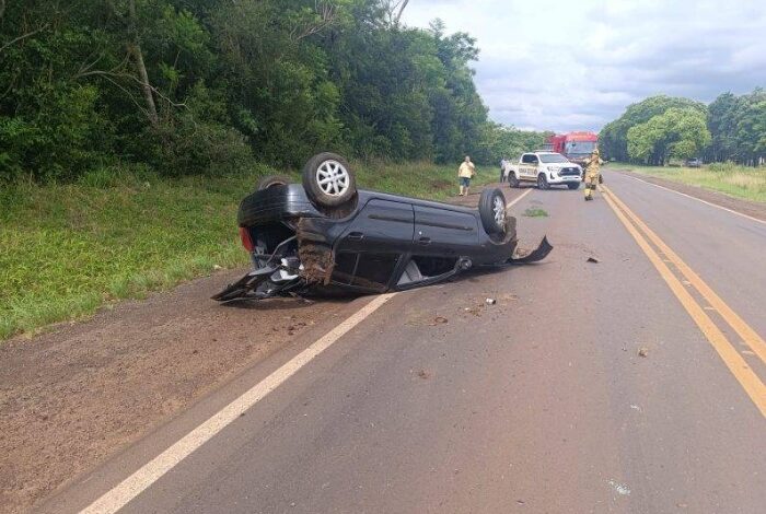 Motorista morre em capotamento na BR-285, em Santo Antônio das Missões