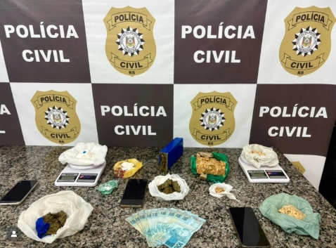 Polícia Civil prende dupla por tráfico de drogas no bairro Kurtz, em Santo Ângelo