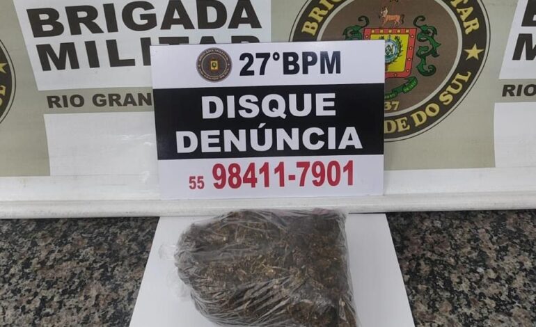 BM prende homem por tráfico de drogas no bairro Castelarim