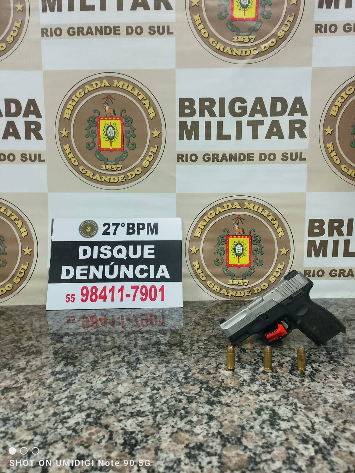 BM prende homem por posse irregular de arma de fogo no bairro São Pedro