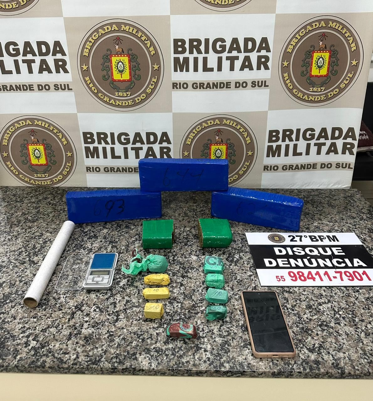 Homem é preso por tráfico de drogas no bairro Pilau, em Santo Ângelo