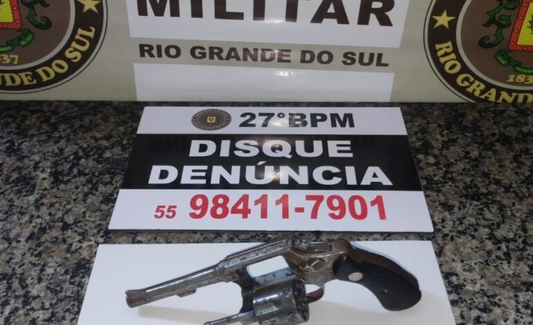 BM atende ocorrência de rixa e apreende arma, em Santo Ângelo