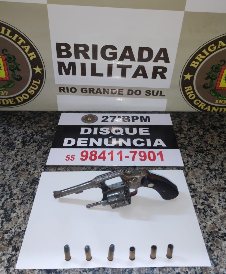 BM atende ocorrência de rixa e apreende arma, em Santo Ângelo