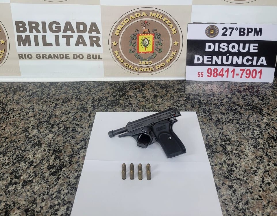 BM prende homem por posse ilegal de arma de fogo em Santo Ângelo